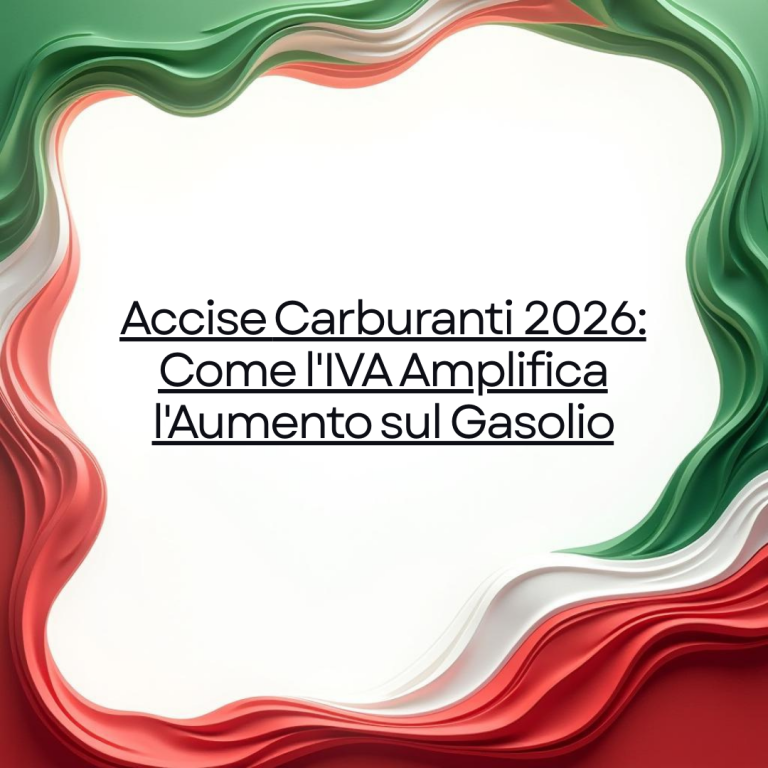 Accise Carburanti 2026 Come l'IVA Amplifica l'Aumento sul Gasolio
