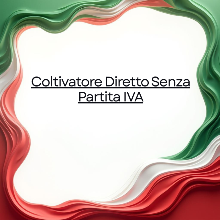 Coltivatore Diretto Senza Partita IVA