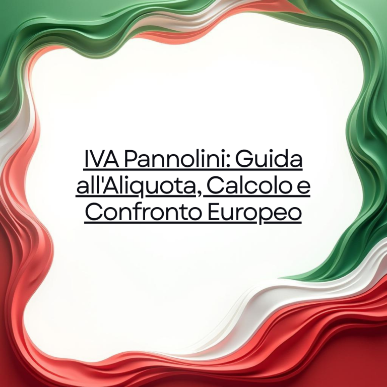 IVA Pannolini: Guida all'Aliquota, Calcolo e Confronto Europeo