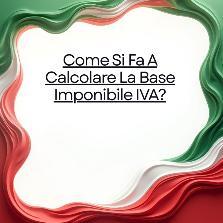Come Si Fa A Calcolare La Base Imponibile IVA?