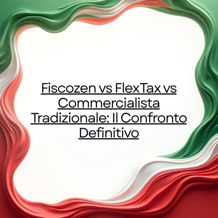 Fiscozen vs FlexTax vs Commercialista Tradizionale: Il Confronto Definitivo