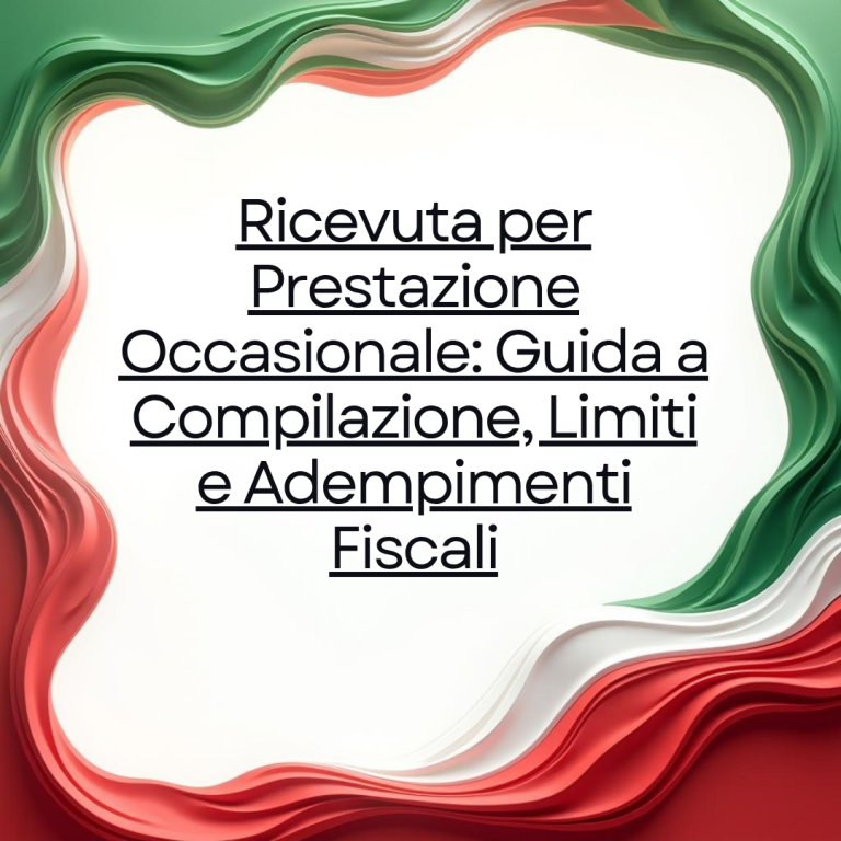 Ricevuta per Prestazione Occasionale
