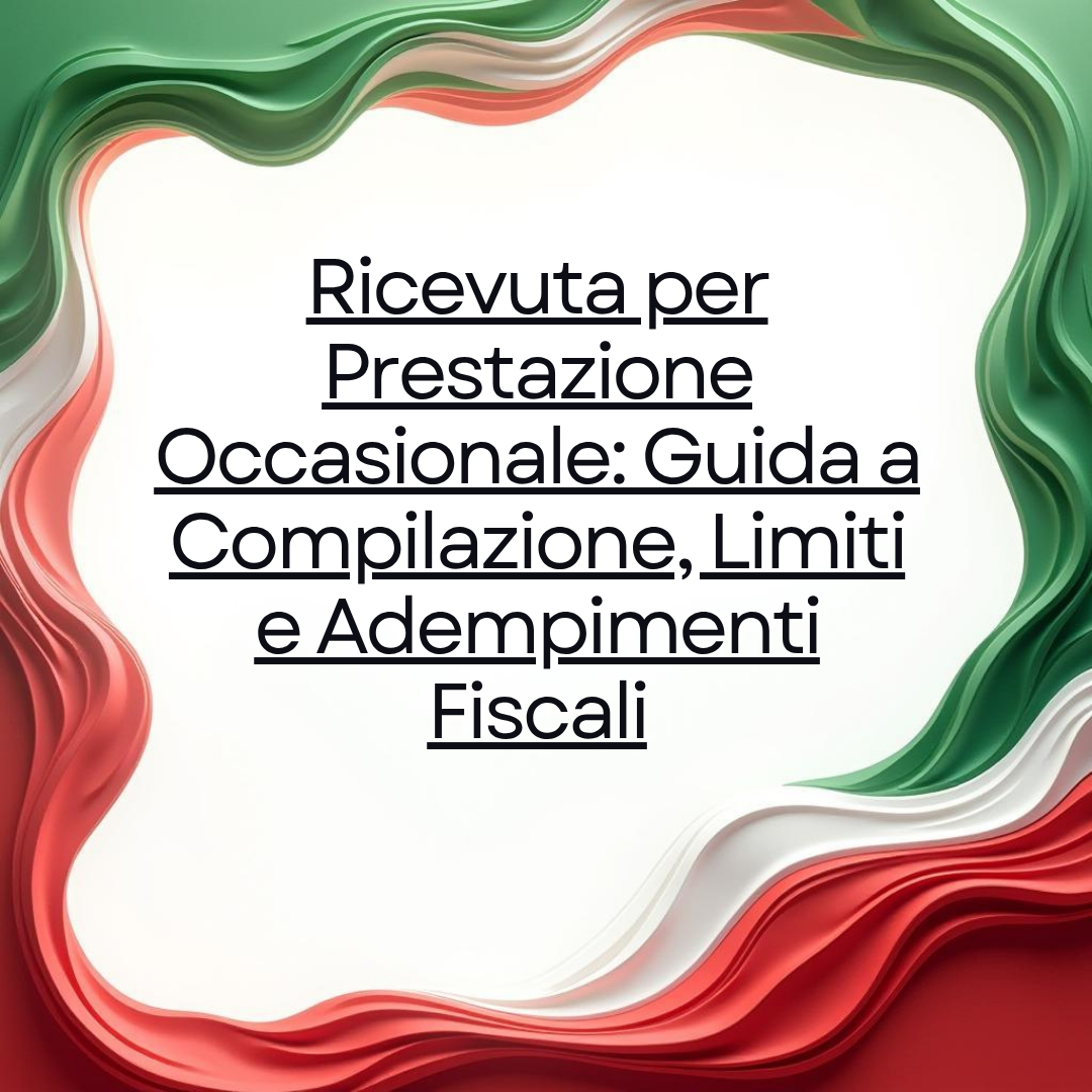 Ricevuta per Prestazione Occasionale
